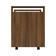 Chariot de bureau Chêne marron 60x45x60 cm Bois d'ingénierie