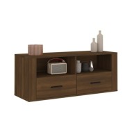 Meuble TV Chêne marron 100x35x40 cm Bois d'ingénierie