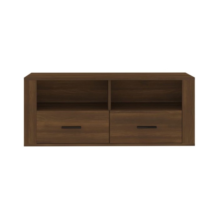 Meuble TV Chêne marron 100x35x40 cm Bois d'ingénierie