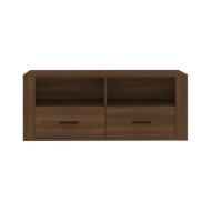 Meuble TV Chêne marron 100x35x40 cm Bois d'ingénierie