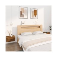 Tables de chevet murales 2 pcs Chêne marron 50x36x25 cm
