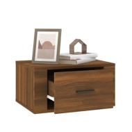 Tables de chevet murales 2 pcs Chêne marron 50x36x25 cm