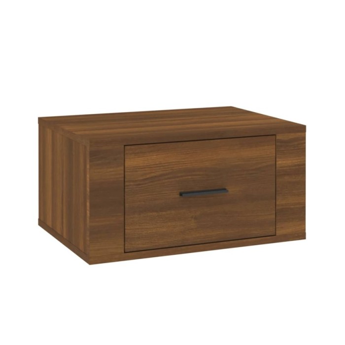 Tables de chevet murales 2 pcs Chêne marron 50x36x25 cm