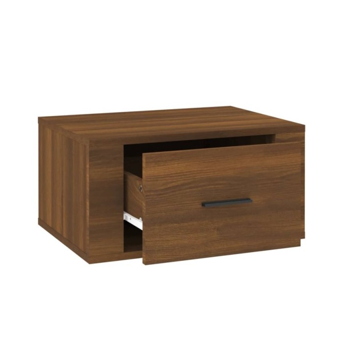 Tables de chevet murales 2 pcs Chêne marron 50x36x25 cm