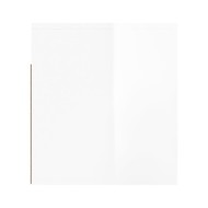 Tables de chevet murales 2 pcs Blanc brillant 50x36x40 cm