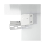 Tables de chevet murales 2 pcs Blanc brillant 50x36x40 cm