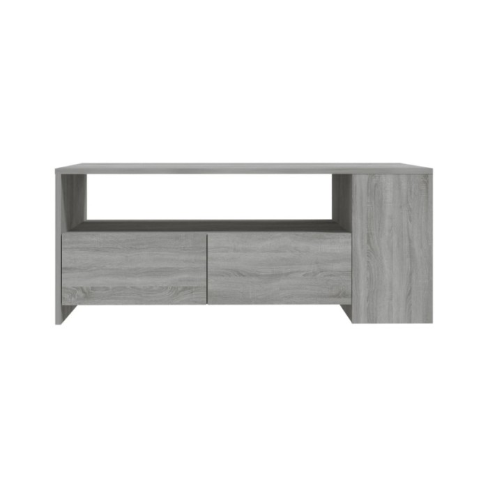 Table basse Sonoma gris 102x55x42 cm Bois d'ingénierie