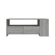 Table basse Sonoma gris 102x55x42 cm Bois d'ingénierie