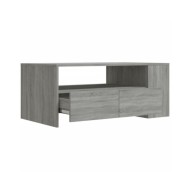 Table basse Sonoma gris 102x55x42 cm Bois d'ingénierie