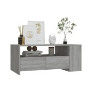 Table basse Sonoma gris 102x55x42 cm Bois d'ingénierie