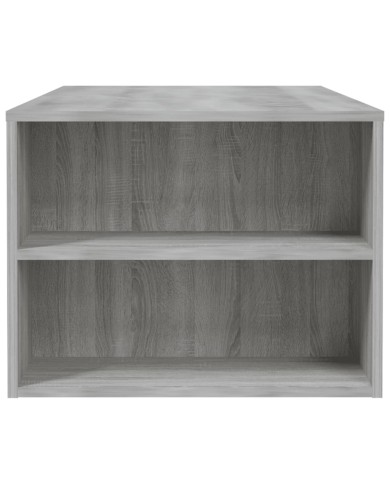 Table basse Sonoma gris 102x55x42 cm Bois d'ingénierie