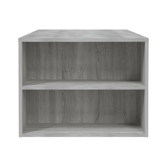 Table basse Sonoma gris 102x55x42 cm Bois d'ingénierie