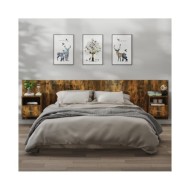 Tables de chevet murales 2 pcs Chêne fumé Bois d'ingénierie