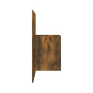 Tables de chevet murales 2 pcs Chêne fumé Bois d'ingénierie