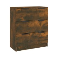 Buffet Chêne fumé 60x30x70 cm Bois d'ingénierie