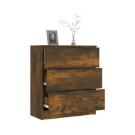 Buffet Chêne fumé 60x30x70 cm Bois d'ingénierie