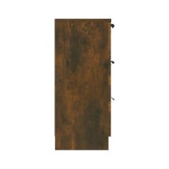 Buffet Chêne fumé 60x30x70 cm Bois d'ingénierie