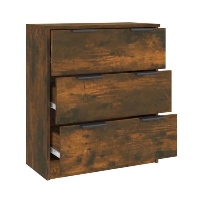 Buffet Chêne fumé 60x30x70 cm Bois d'ingénierie