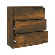 Buffet Chêne fumé 60x30x70 cm Bois d'ingénierie