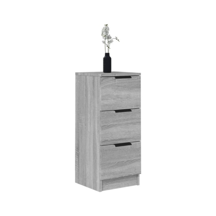 Buffets 2 pcs Sonoma gris 30x30x70 cm Bois d'ingénierie