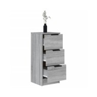 Buffets 2 pcs Sonoma gris 30x30x70 cm Bois d'ingénierie
