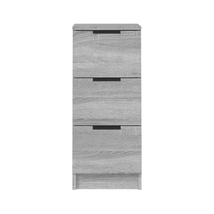 Buffets 2 pcs Sonoma gris 30x30x70 cm Bois d'ingénierie
