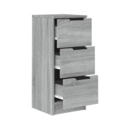 Buffets 2 pcs Sonoma gris 30x30x70 cm Bois d'ingénierie