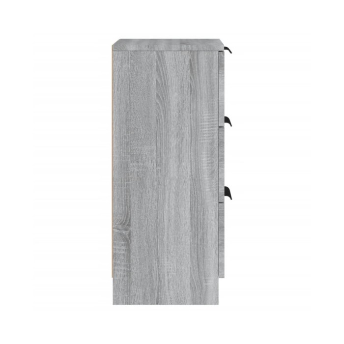 Buffets 2 pcs Sonoma gris 30x30x70 cm Bois d'ingénierie