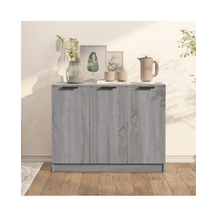 Buffet Sonoma gris 90,5x30x70 cm Bois d'ingénierie