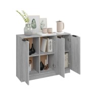 Buffet Sonoma gris 90,5x30x70 cm Bois d'ingénierie