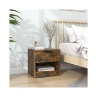 Table de chevet Chêne fumé Bois d'ingénierie