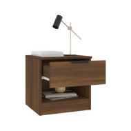 Tables de chevet 2 pcs Chêne marron Bois d'ingénierie