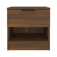 Tables de chevet 2 pcs Chêne marron Bois d'ingénierie