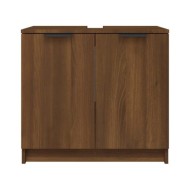 Armoire de bain Chêne fumé 64,5x33,5x59 cm Bois d'ingénierie