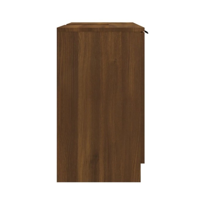 Armoire de bain Chêne fumé 64,5x33,5x59 cm Bois d'ingénierie