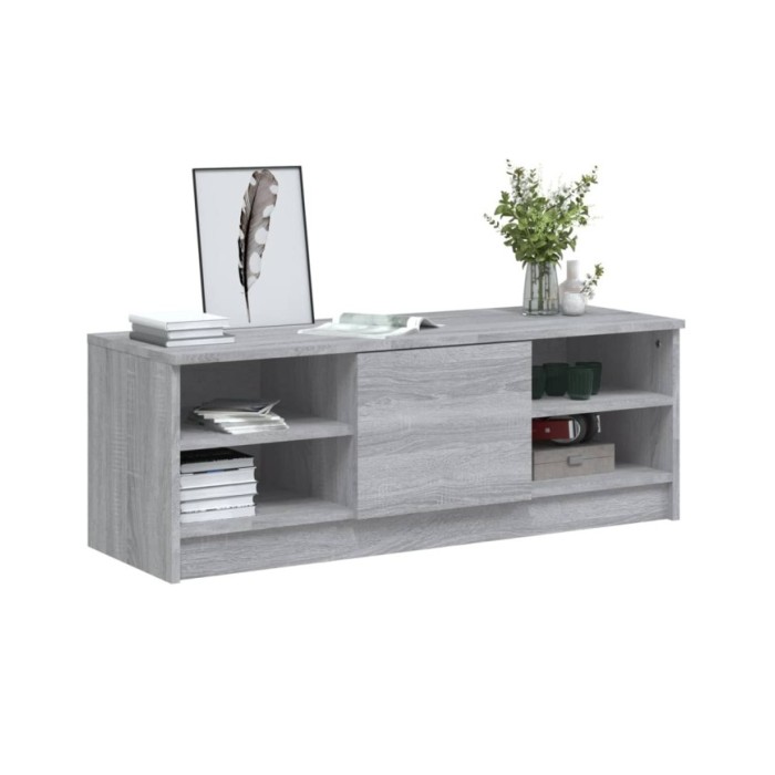 Meuble TV Sonoma gris 102x35,5x36,5 cm Bois d'ingénierie