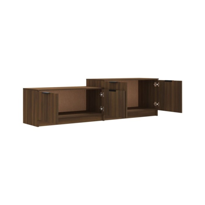 Meuble TV Chêne marron 158,5x36x45 cm Bois d'ingénierie