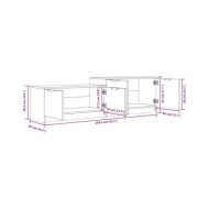 Meuble TV Chêne marron 158,5x36x45 cm Bois d'ingénierie