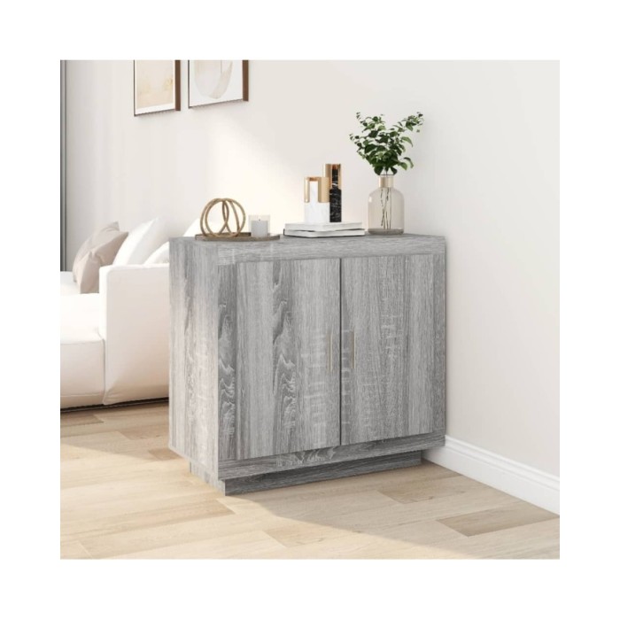 Buffet Sonoma gris 80x40x75 cm Bois d'ingénierie