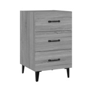 Table de chevet Sonoma gris 40x40x66 cm Bois d'ingénierie