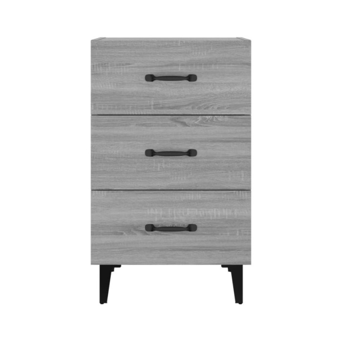 Table de chevet Sonoma gris 40x40x66 cm Bois d'ingénierie
