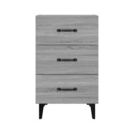 Table de chevet Sonoma gris 40x40x66 cm Bois d'ingénierie