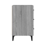 Table de chevet Sonoma gris 40x40x66 cm Bois d'ingénierie