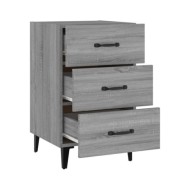 Table de chevet Sonoma gris 40x40x66 cm Bois d'ingénierie
