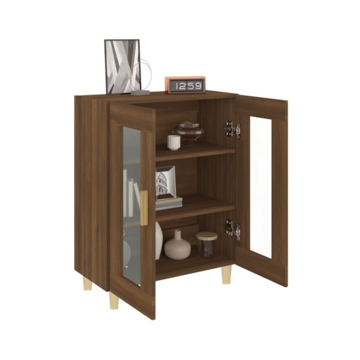 Buffet Chêne marron 69,5x34x90 cm Bois d'ingénierie