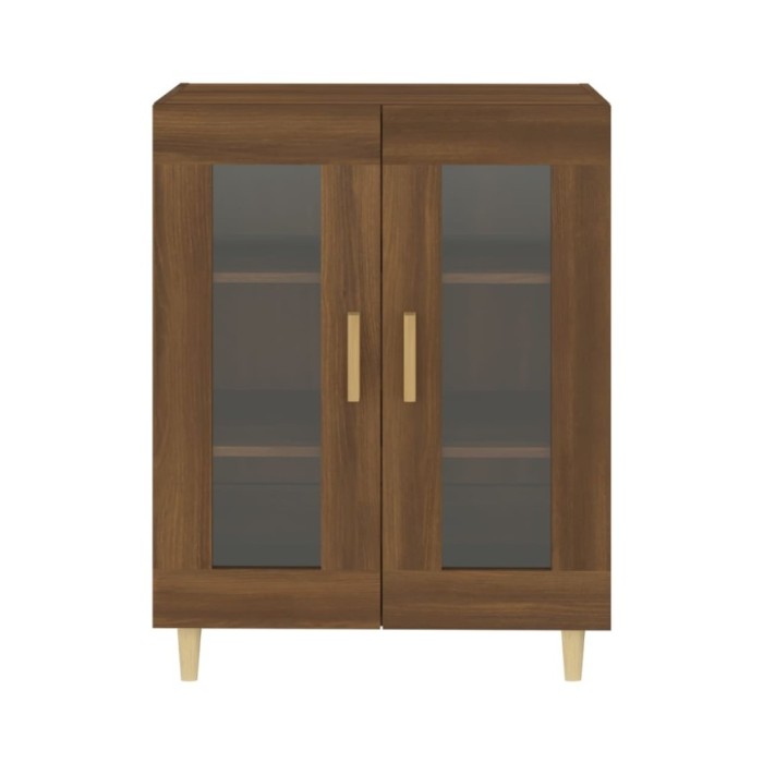 Buffet Chêne marron 69,5x34x90 cm Bois d'ingénierie
