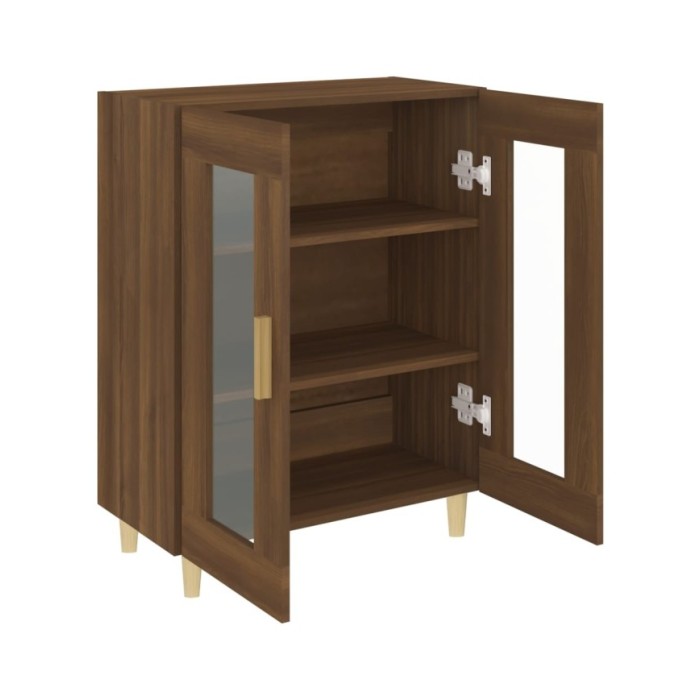 Buffet Chêne marron 69,5x34x90 cm Bois d'ingénierie