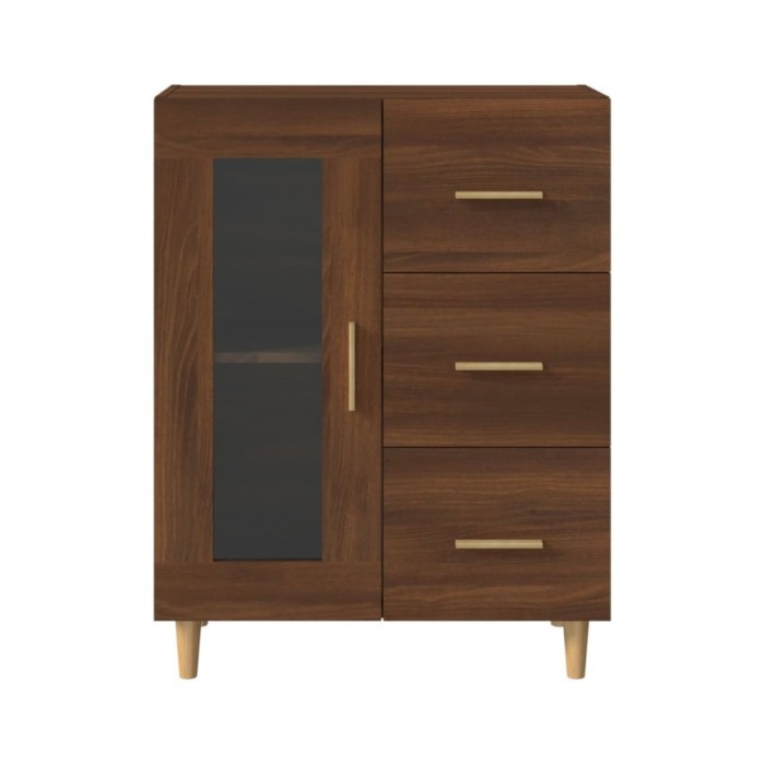Buffet Chêne marron 69,5x34x90 cm Bois d'ingénierie
