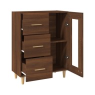 Buffet Chêne marron 69,5x34x90 cm Bois d'ingénierie
