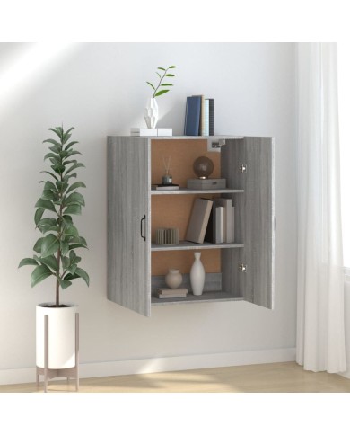 Armoire suspendue Sonoma gris 69,5x34x90 cm Bois d'ingénierie